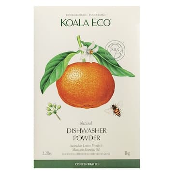 Koala Eco Natural Dishwasher Powder Lemon Myrtle & Mandarin 1kg