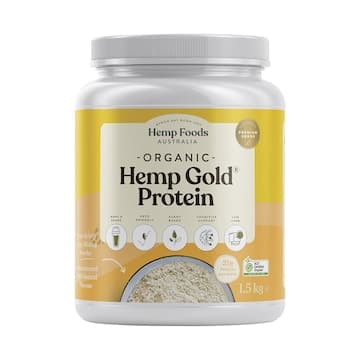 Hemp Foods Australia Organic Hemp Gold Protein Powder 1.5Kg