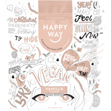 Happy Way Vegan Protein Powder Vanilla 2kg